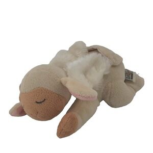 Baby Ganz Plush Toy Kids Unisex 9in Tan White Musical Lamb Sheep Sleeping Wings